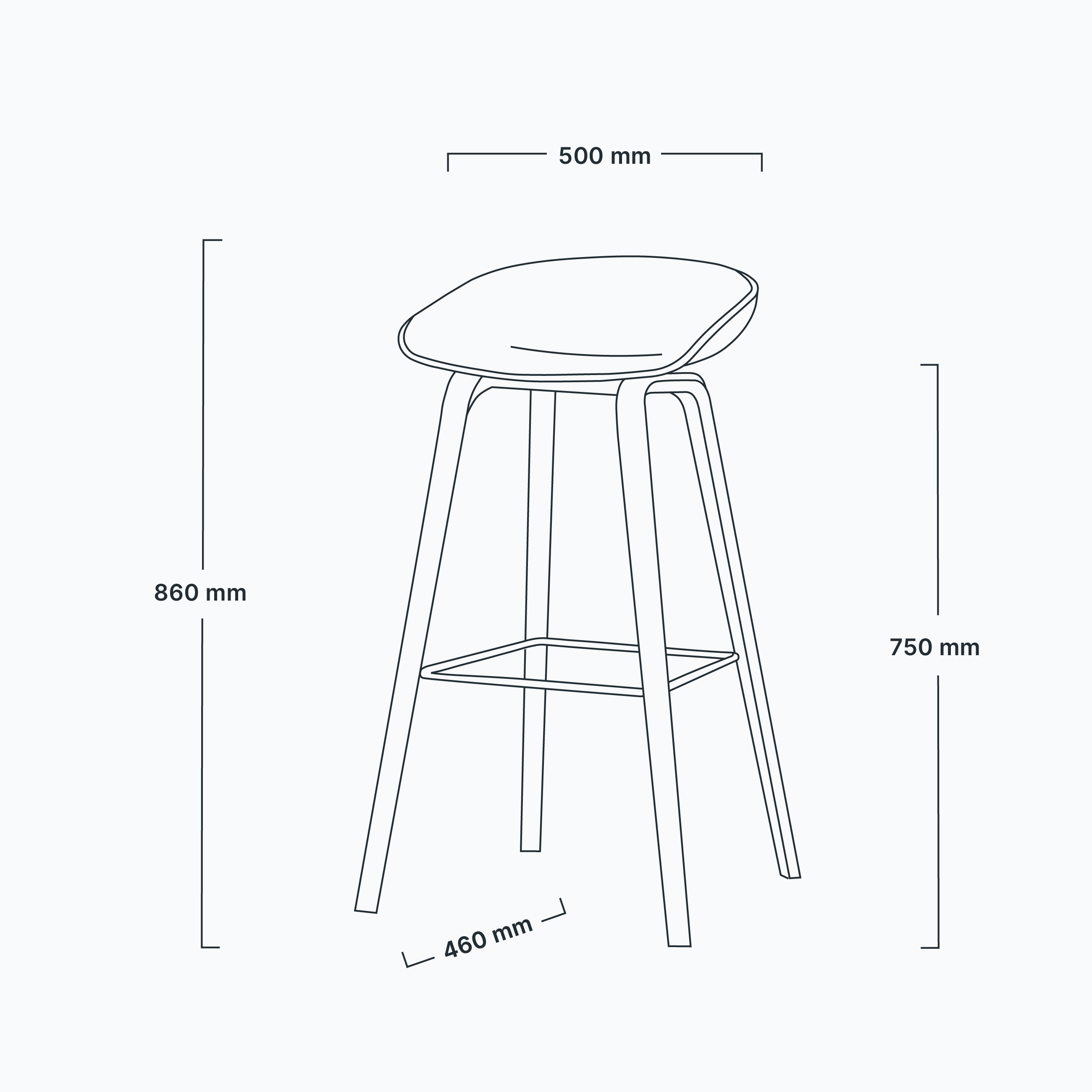 Bar stool ABOUT A
