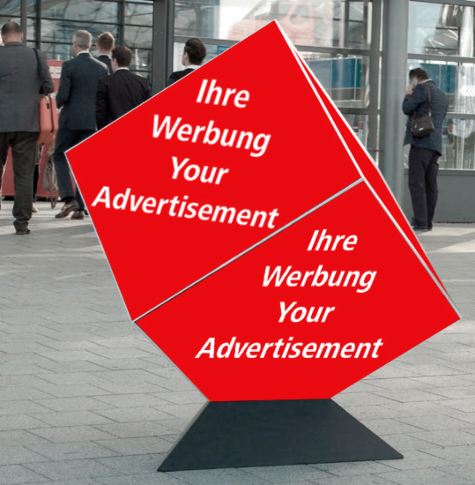 Advertising cube