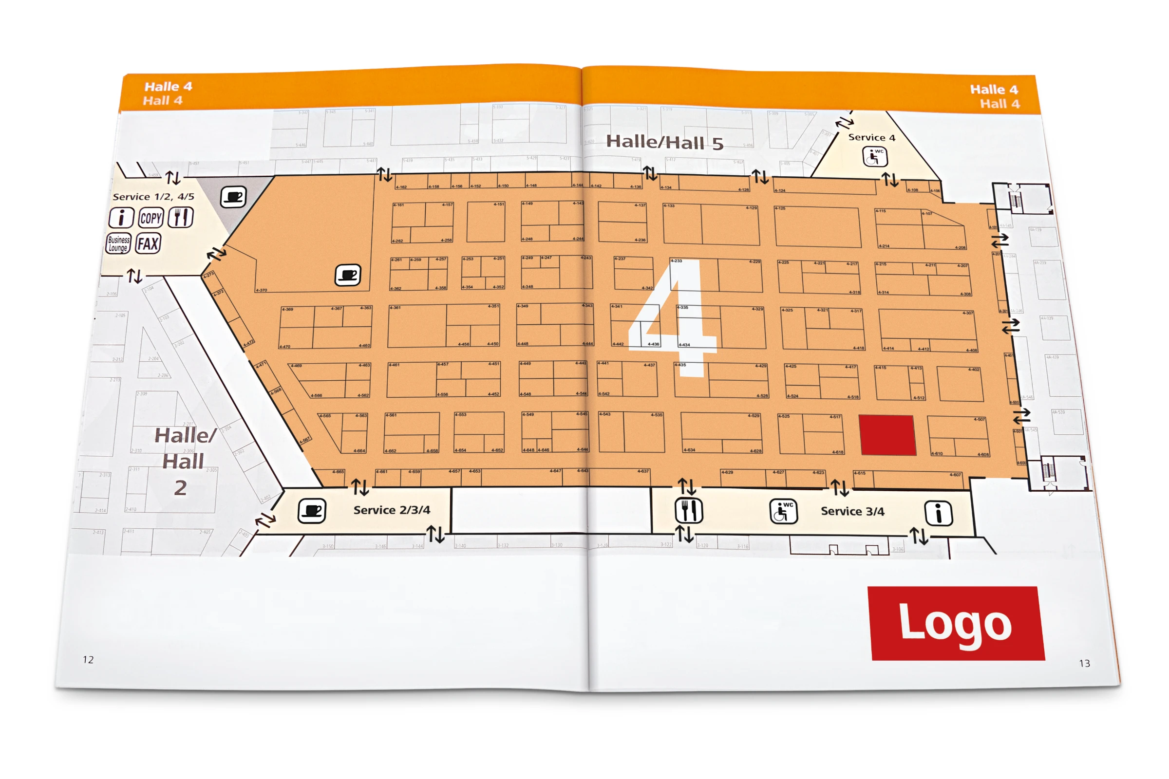 Advertising in the exhibition guide - inside section