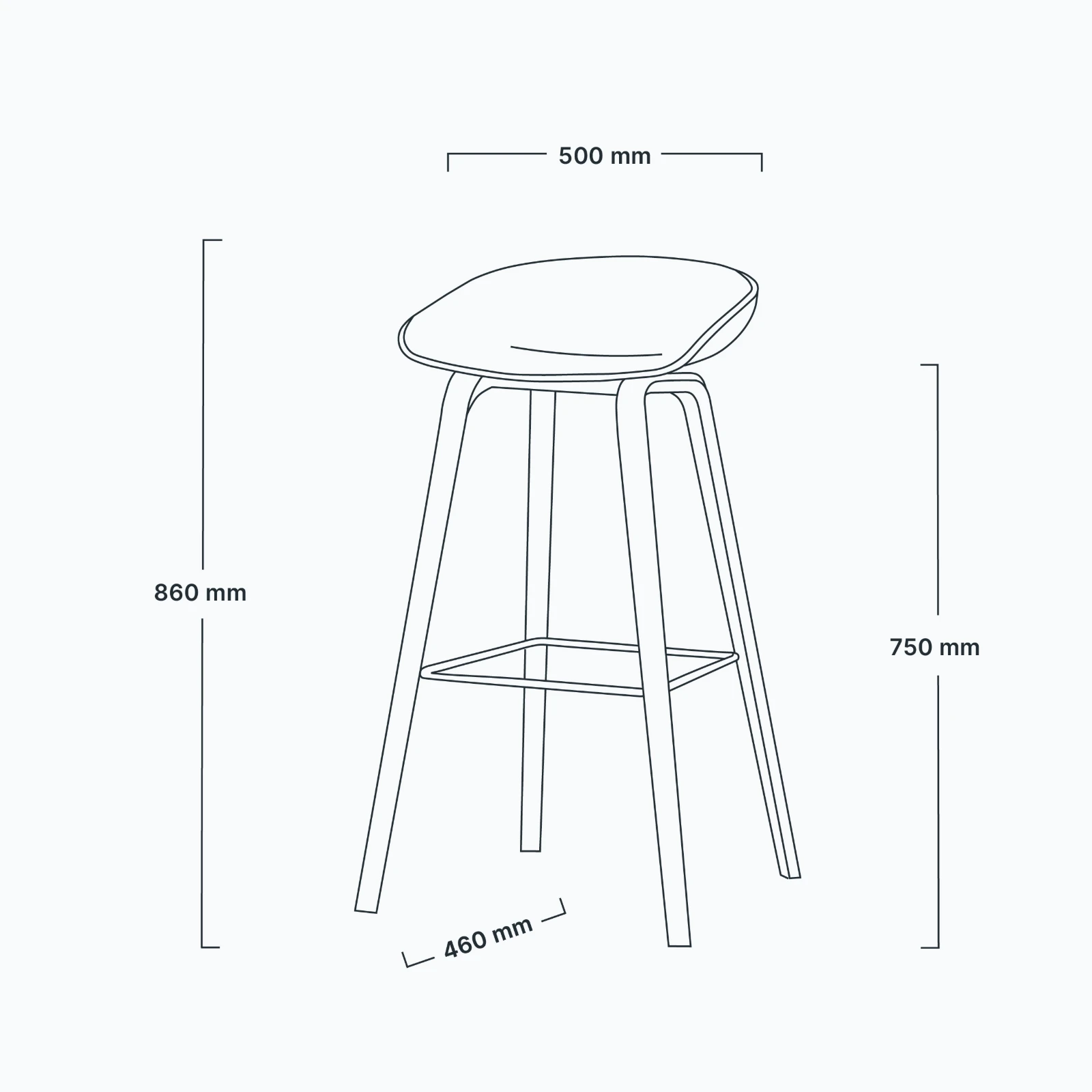 Bar stool ABOUT A