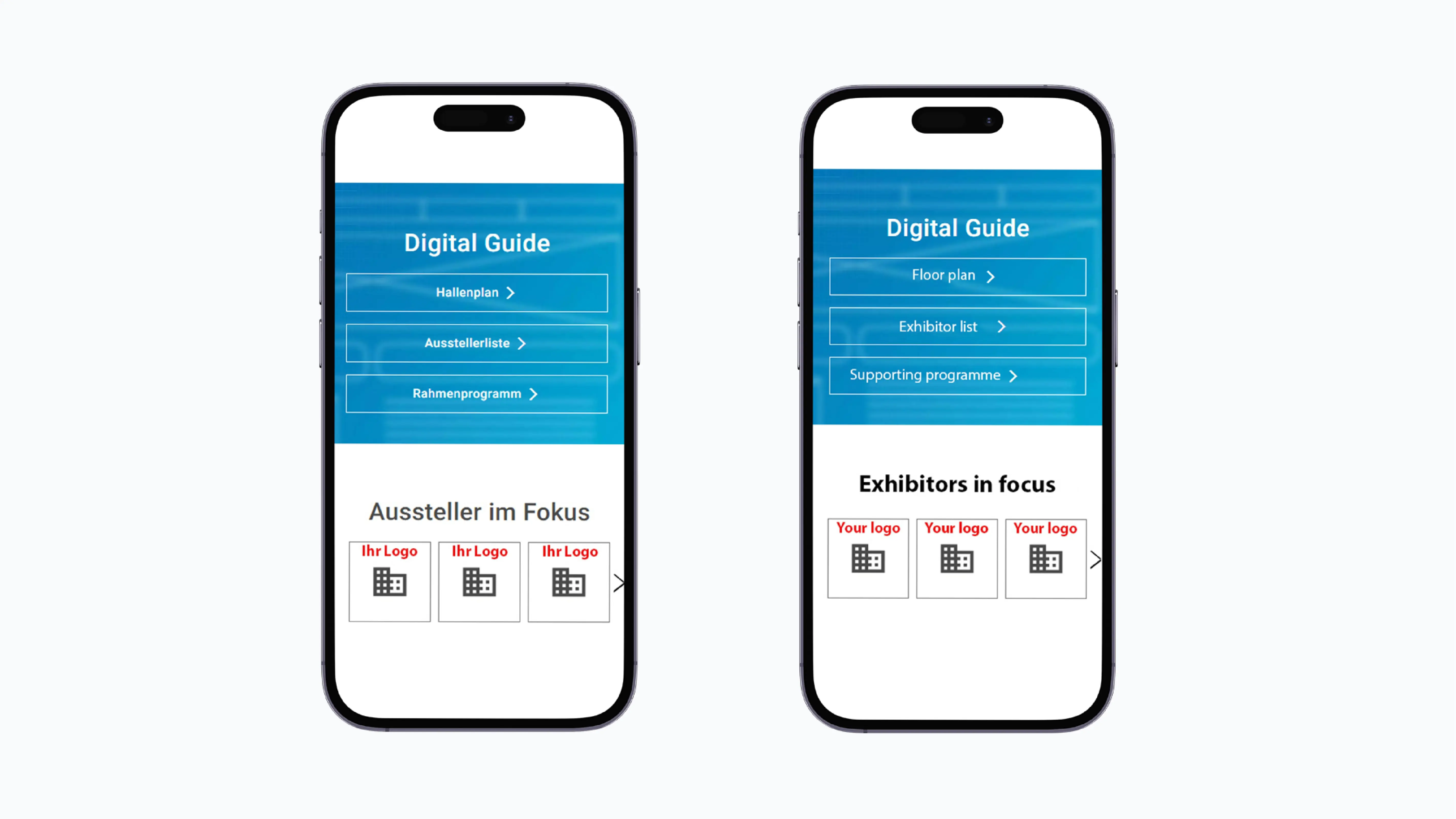 Logo-Platzierung im Digital Guide