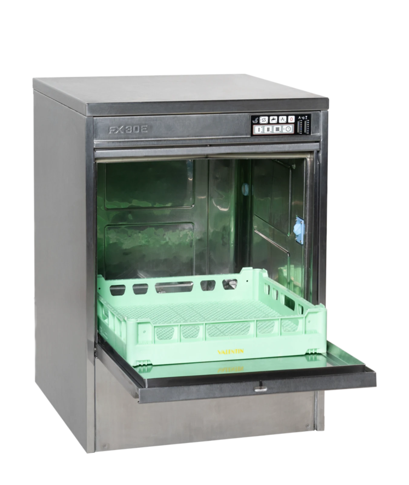 Commercial dishwasher, 2-4 min.