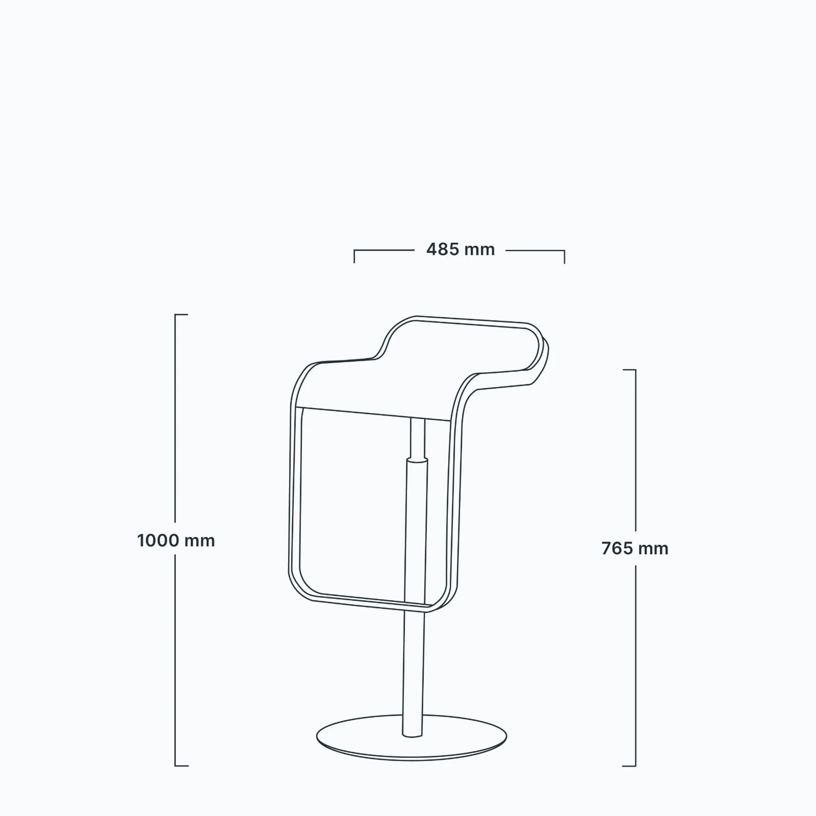 Bar stool LEM NEW FABRIC
