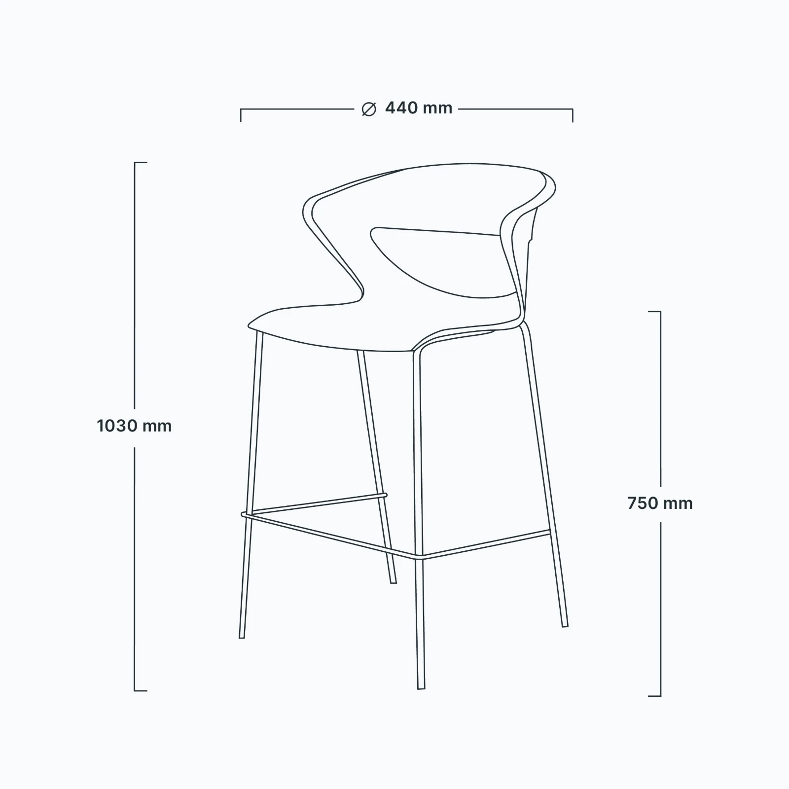 Bar stool KICCA
