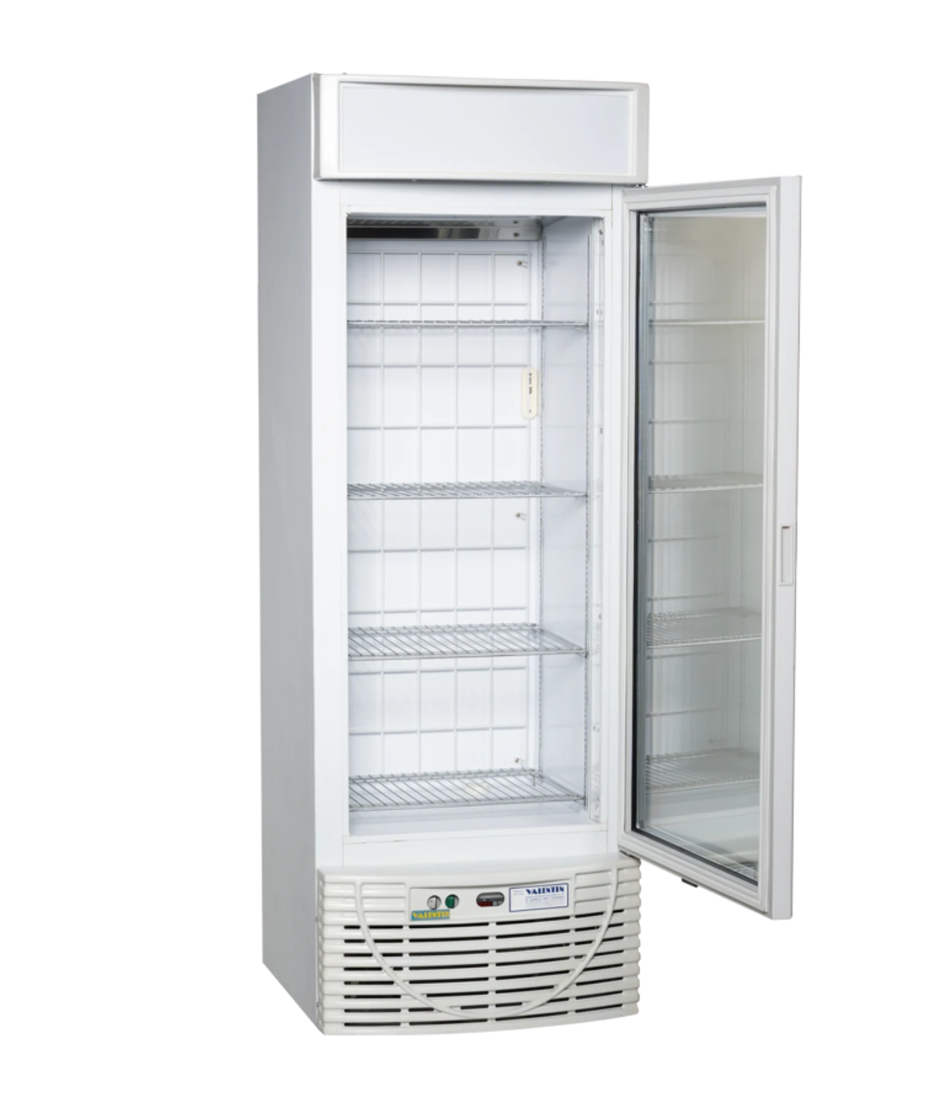 freezer with glass door