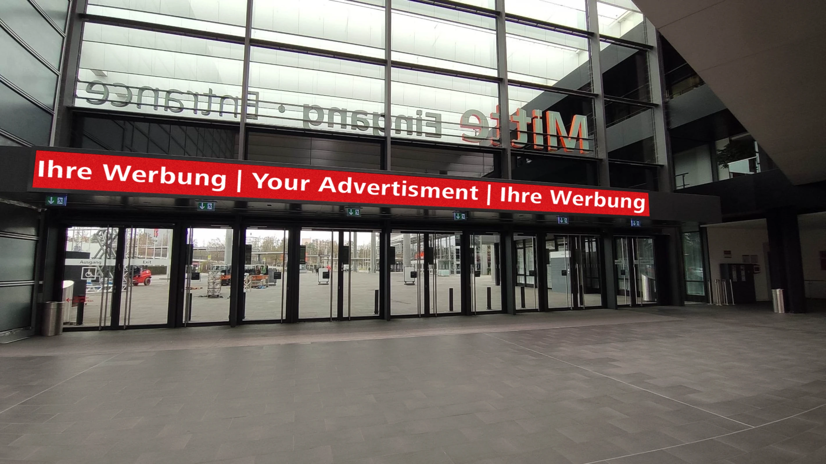 Digital Signage Eingang-/ Ausgangsbereiche