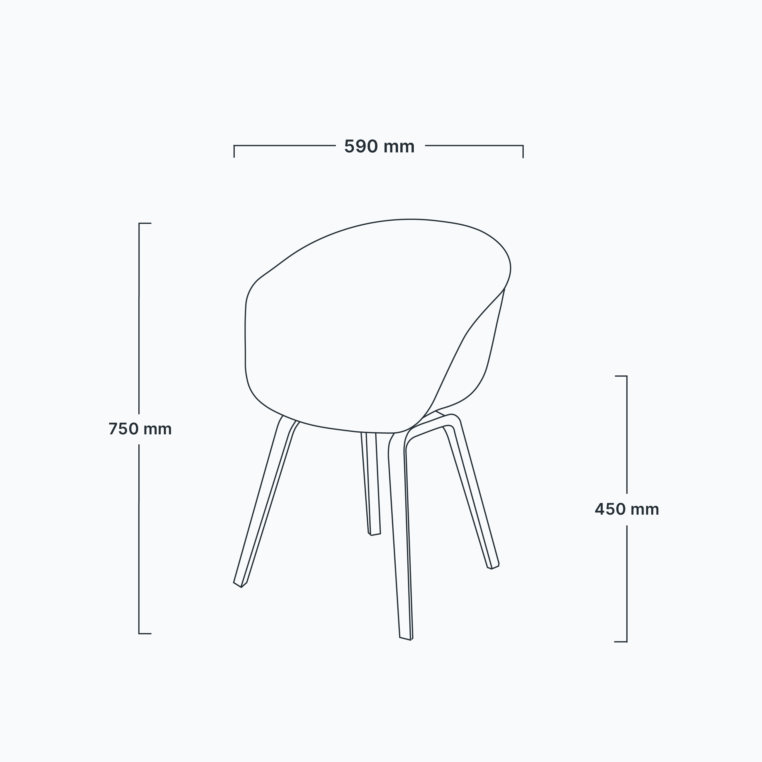 Chair ABOUT A with armrest